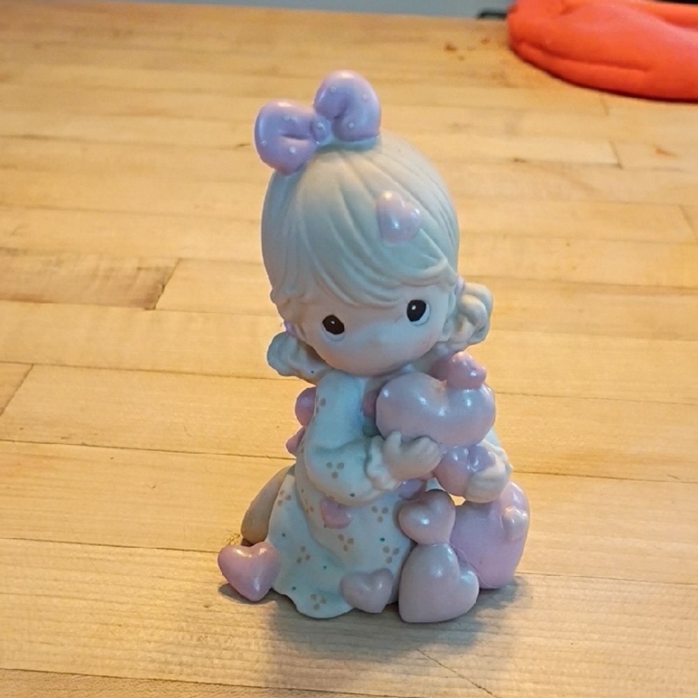 Precious Moments Pink and Cream Figurine